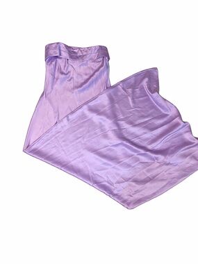 Strapless Satin Evening Dress in Lilac